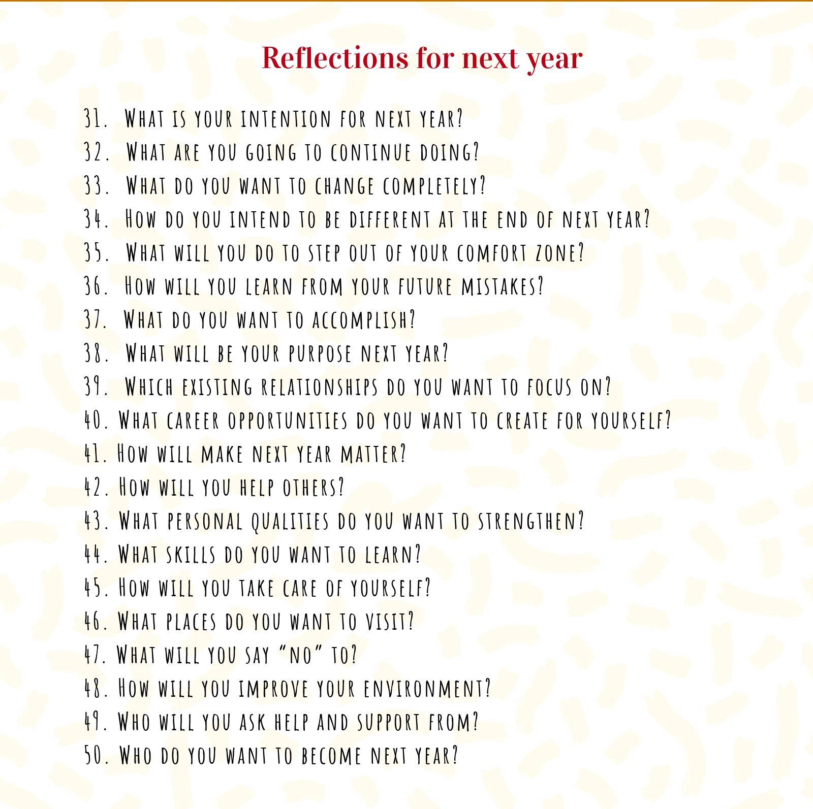 2019 Year In Review: 50 Powerful Questions To Reflect